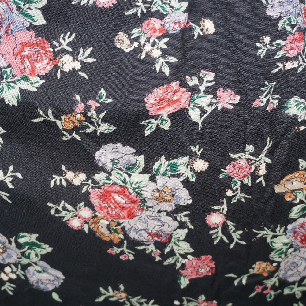 Vintage 80s Floral Midi Dress - Picture 4 of 8